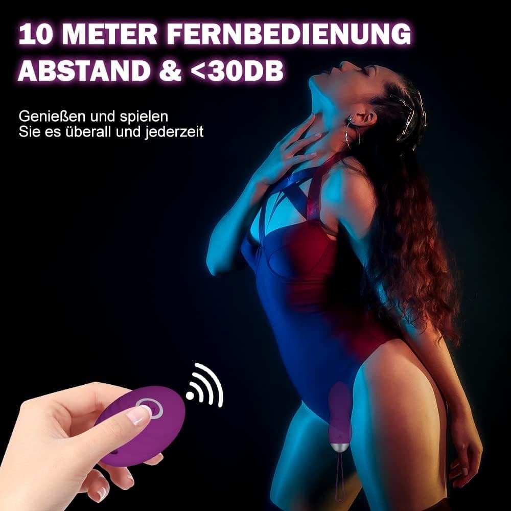 Liebeskugeln Vibration, Allmay Wasserdicht Bullet-Vibratoren, G punkt und Klitoris Stimulation Sexspielzeug Bullet Vibrator mit Drahtlose Fernbedienung, 10 Vibrationsmodi für Frauen, Paar