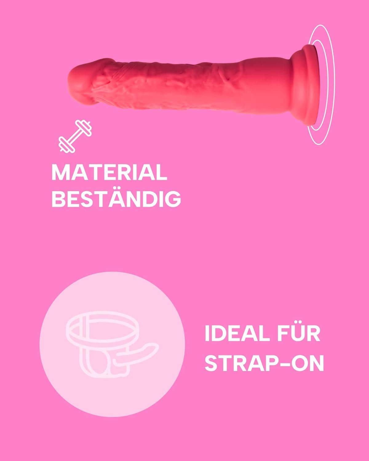 MySecretCase Realistischer Diloschwanz für Frauen 13cm Dildo Saugnapf Sextoys Analdilo für Männer Squirting mit starkem Saugnapf Ideal für Strap On Dildo, Freihändiges Penis Vielseitig
