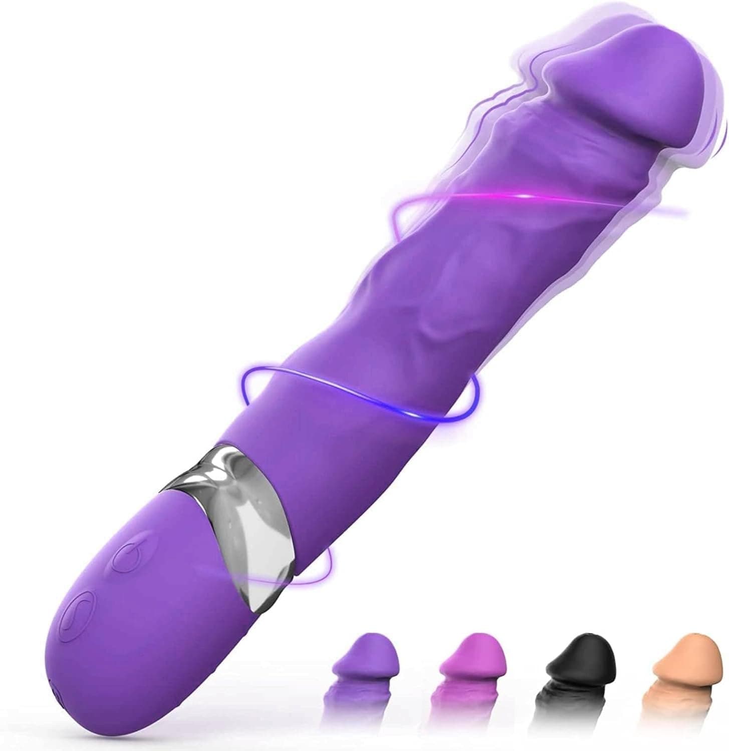 Realistische Vibratoren für sie Klitoris und G-Punkt, Silikon AV Dildo Vibrator mit 7 Vibrationsmodi, Sex Spielzeug für die Frau Massagestab Stimulation Wasserdicht, Sexspielzeug für Frauen und Paare