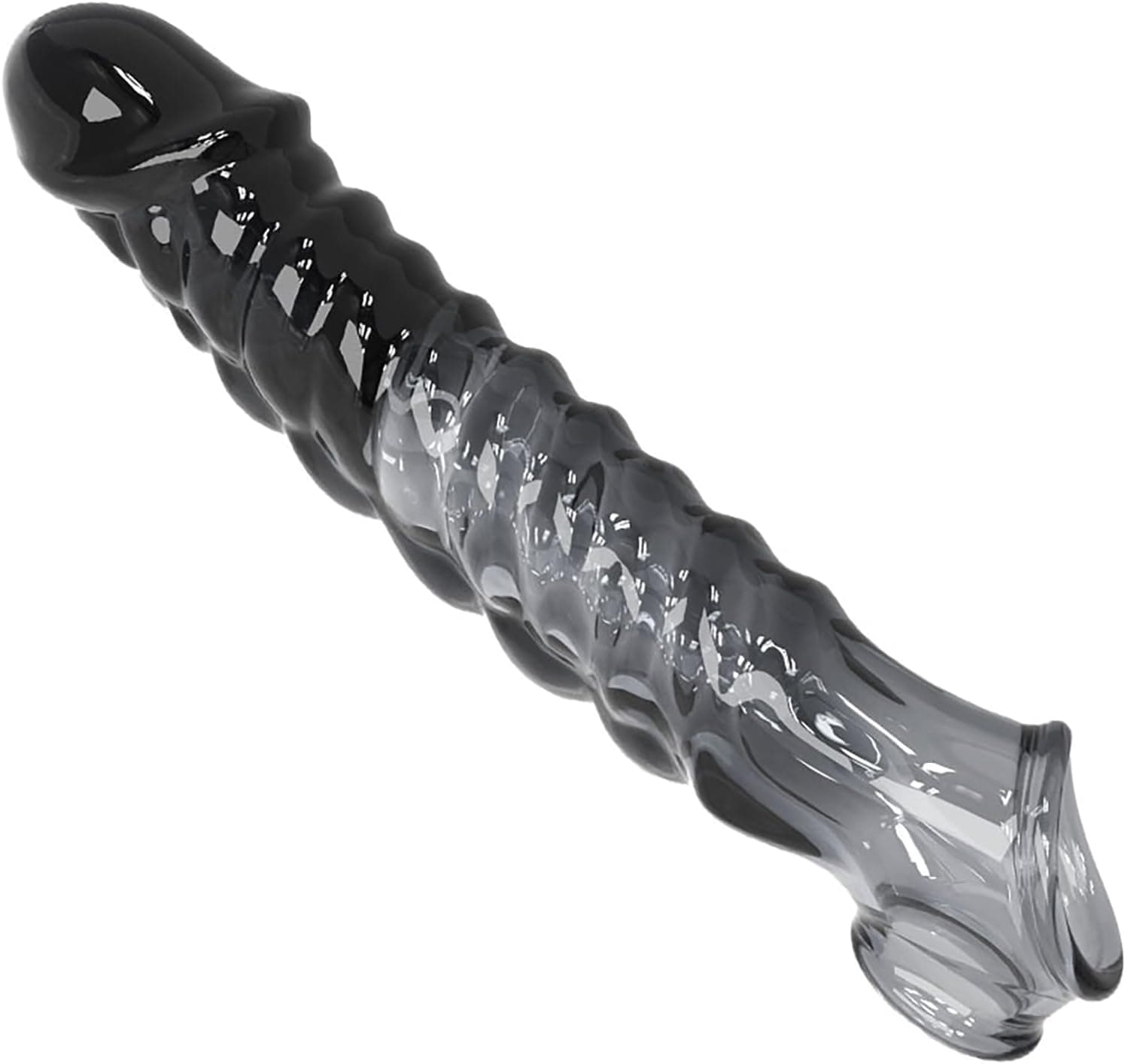 Penishülle Penis Ring Penismanschette Für Penisverlängerung Cock Sleeve Stimulation G-Punkt Extrem Sexspielzeug Für Männer (Black)
