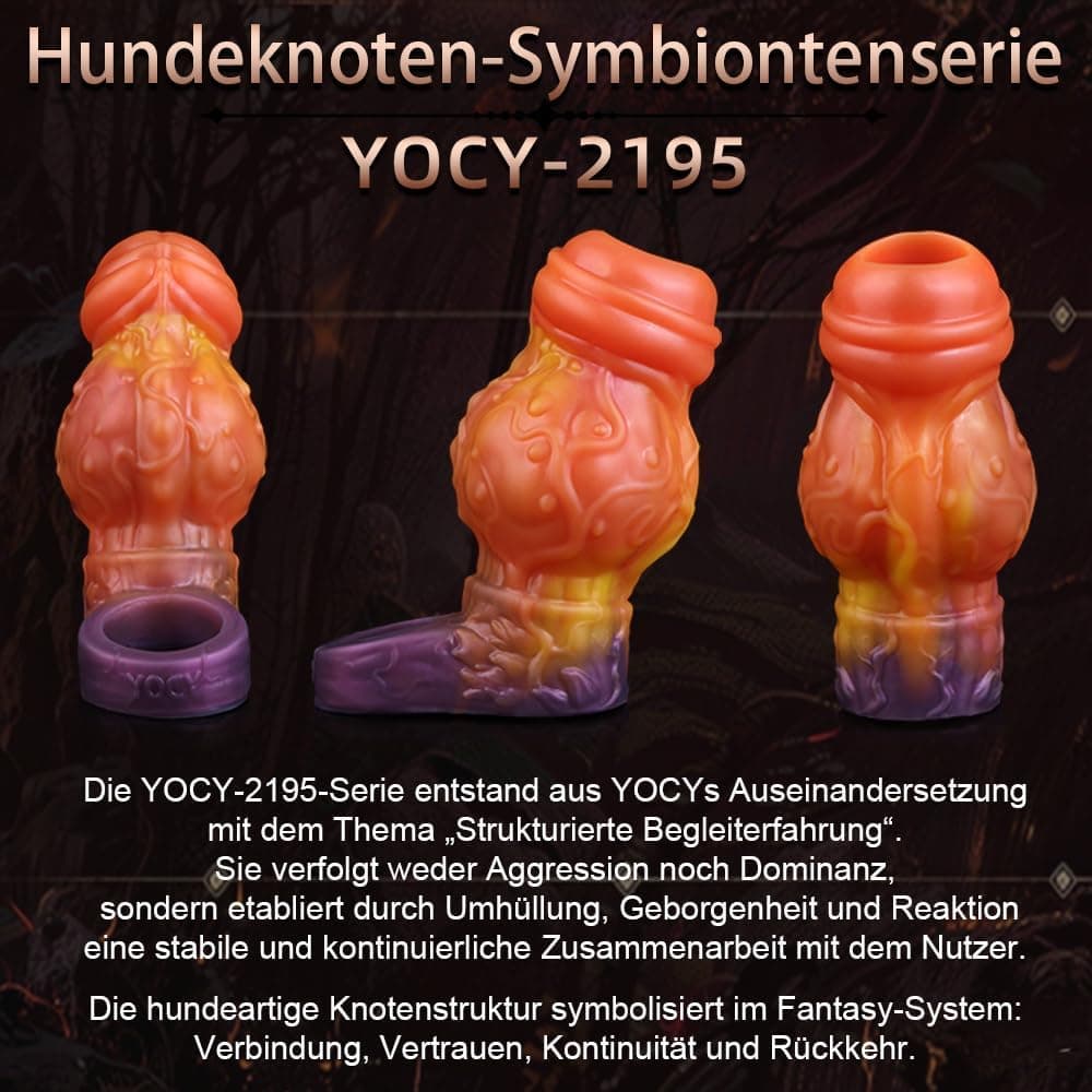 Kuaecr Realistische Hund Penishülle Flüssigsilikon Tierischer Dildo Penis Sleeve mit Hodenring Extender zur Penisverlängerung Vergrößerung Dicker Stärker Erektion Sexspielzeug für Männer Paare (L)