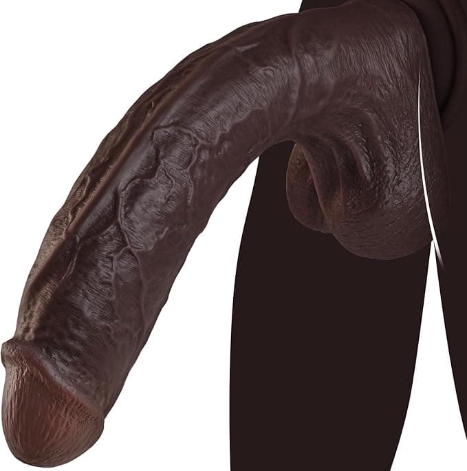 11 Inch Realistic Dual Density Silicone Dildo with Suction Cup