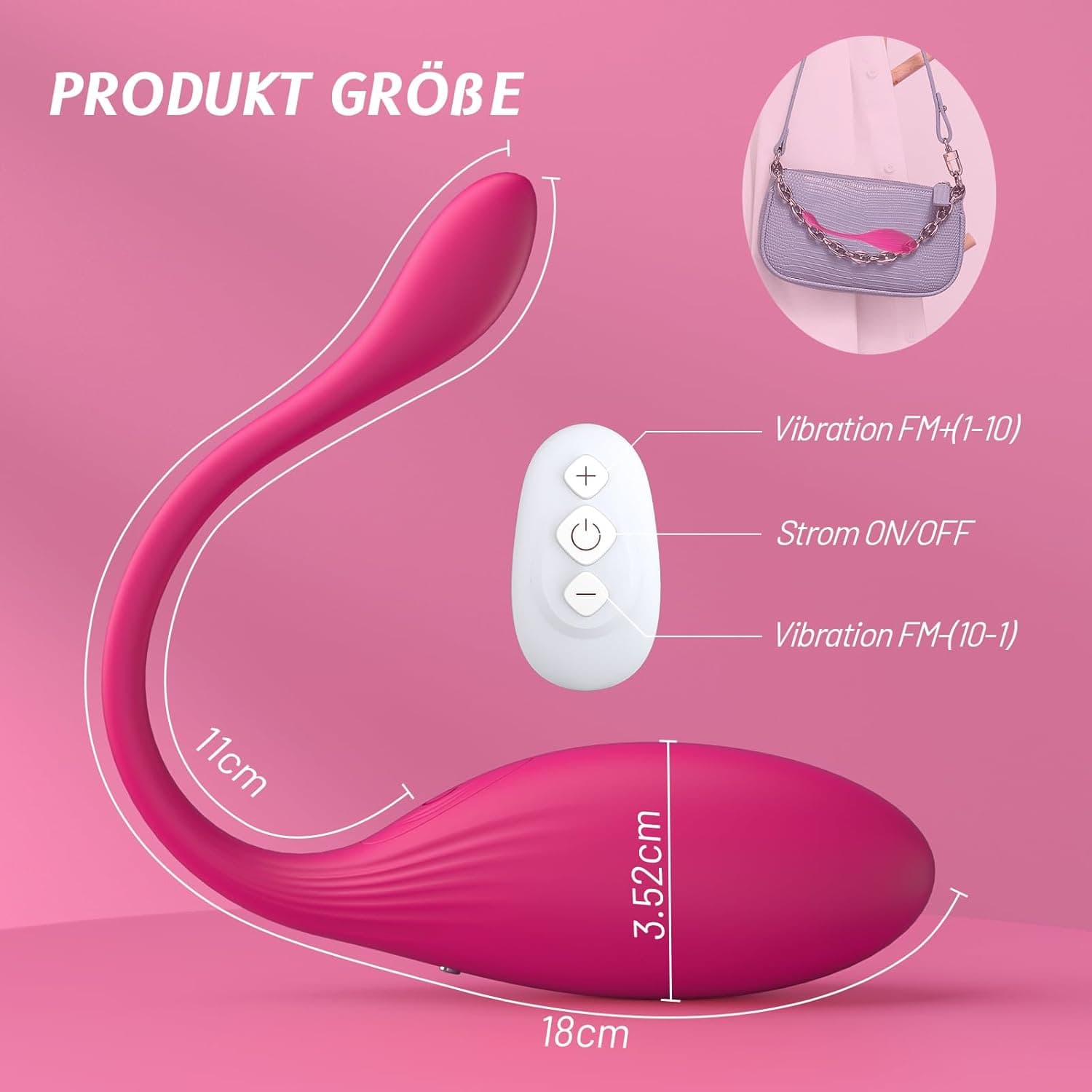 Vibratorensets für Frauen Vibrator, Sex Spielzeug für die Frau Paare, 10 Modi Vibration für Frauen Vibratorstarb Frauen Klitoris G Punkt, Sex Toys Dildo Anal Vibratoren Sexspielzeug mit APP (Pink)