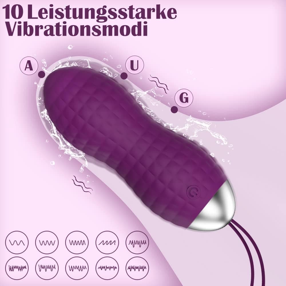 Liebeskugeln Vibration, Allmay Wasserdicht Bullet-Vibratoren, G punkt und Klitoris Stimulation Sexspielzeug Bullet Vibrator mit Drahtlose Fernbedienung, 10 Vibrationsmodi für Frauen, Paar