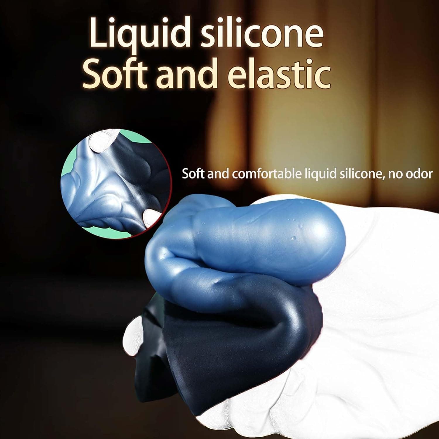 Silikon Penis Sleeve Mit Monster Dildo Design Und Hodenring, Wiederverwendbare Penishülle Zur Penisverlängerung Und Erektionssteigerung, Penisvergrößerung Extender Für Männer Sexspielzeug（L）
