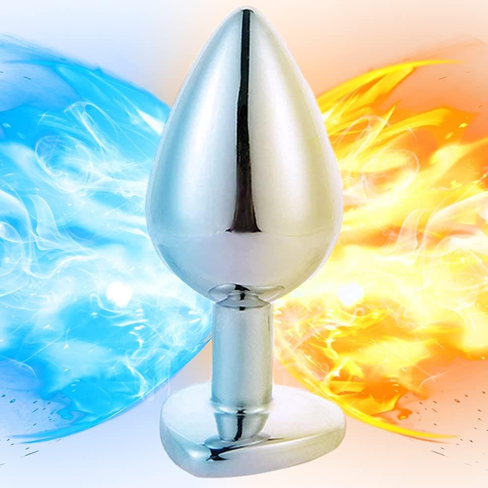 SXOVO Analplug Metall Analplugs Butt Plug mit Kristall Sex Toys … (Klein, Rosa)