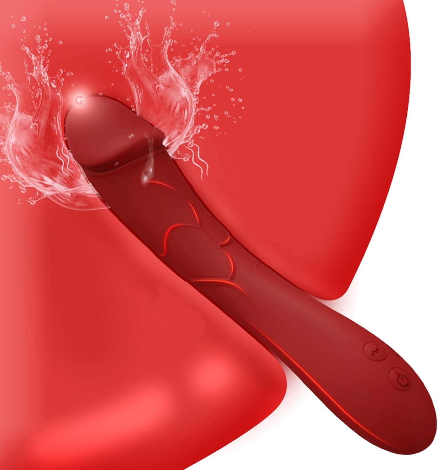 Jinqian Klassische Dildo Vibrator Stark Leise G-Punkt Vibration für Frauen Klitoris Vibratoren Sexspielzeug mit 12 Vibrationsmodi Stoßvibrator,Vaginal Massagestab für Frauen Sex Toys