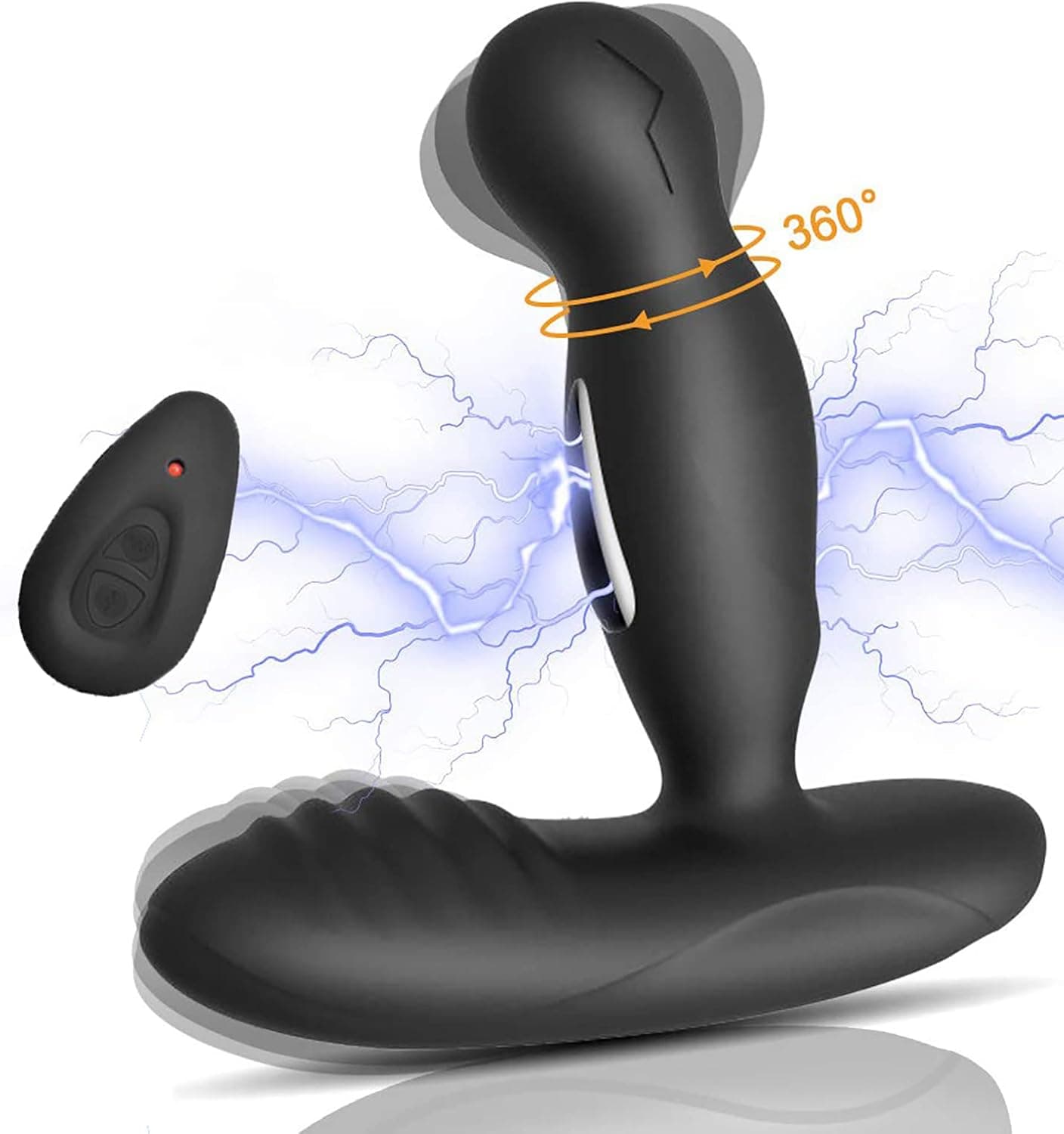 Analvibratoren für Männer mit 16 Vibrationsmodi &amp; 3 Rotations-Stoßfunktionen Prostata Stimulation G-Punkt-Vibrator Analplug für Männer Frauen Paare – Elektro Impuls Vibration &amp; Pulsstimulator