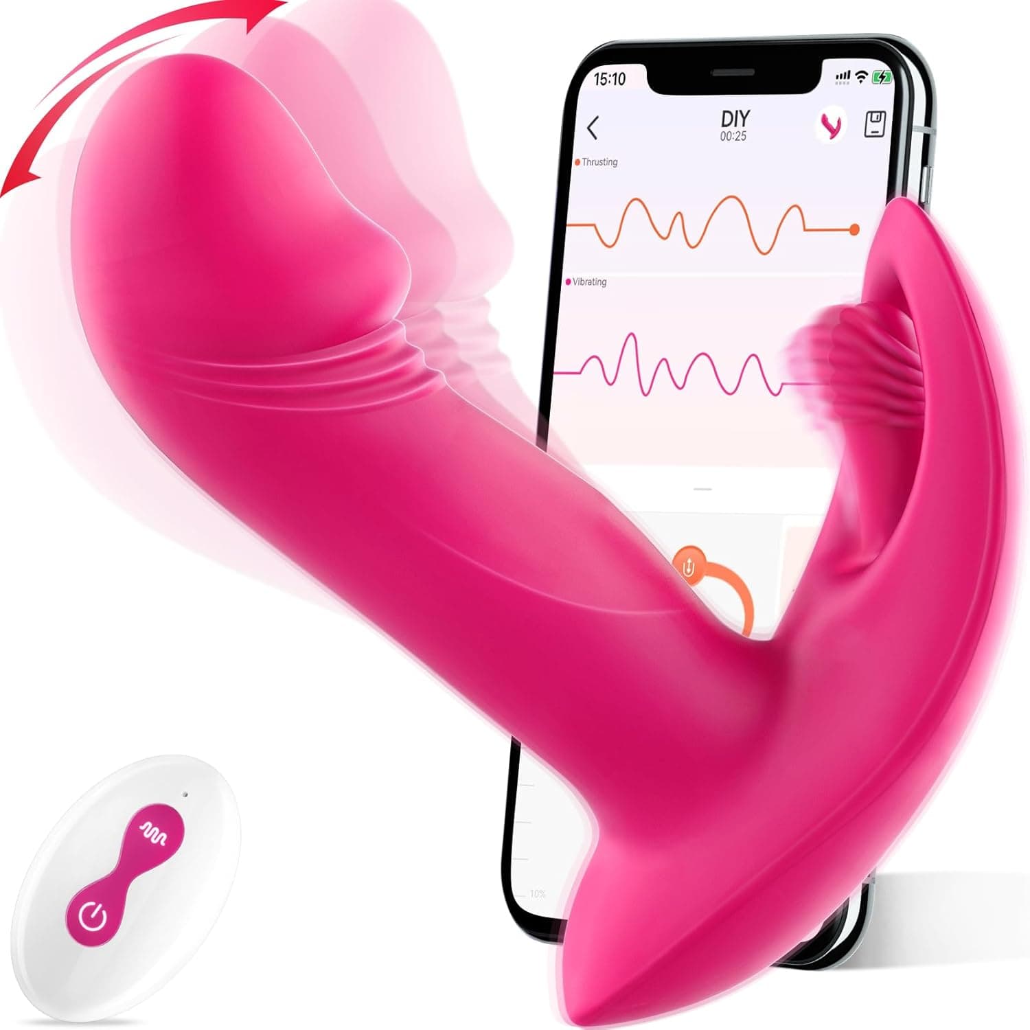 Sex Spielzeug für die Frau Paare AI-Sync Vibrator, Dildo Vibration für Frauen mit 9 Schwing- &amp; 9 Vibrations Hohlform Vibratorensets für Frauen Klitoris &amp; G-Punkt Sexspielzeug, Sex Toyset für Woman