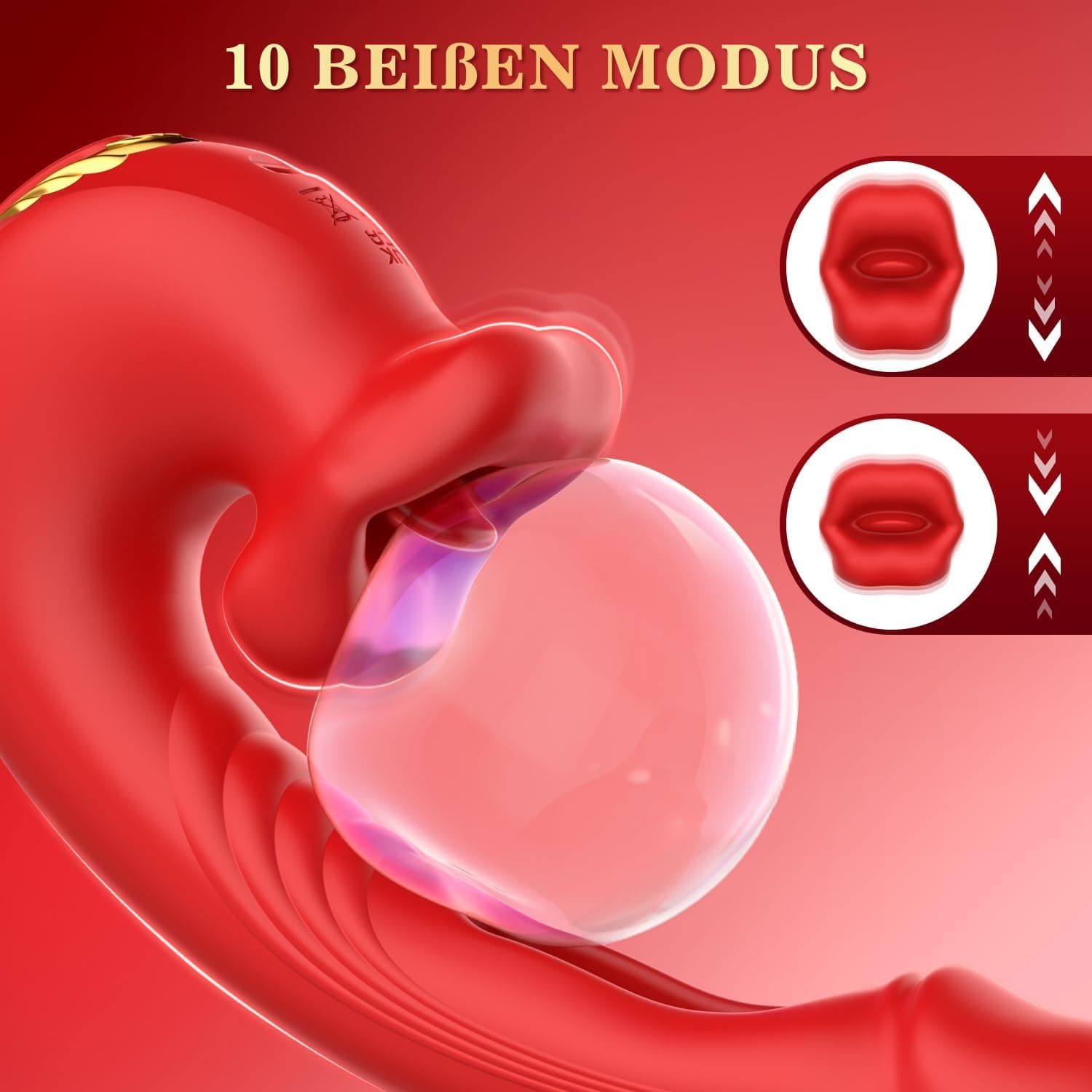 Vibration für Frauen Dildo Vibrator, G Punkt Vibratorensets mit Klitorisstimulation für Frau mit 10 Zungenlecken 10 Vibrationmodi 10 Schlagmodi, Sex Spielzeug für die Frauen Paare Klitoris Stimulator