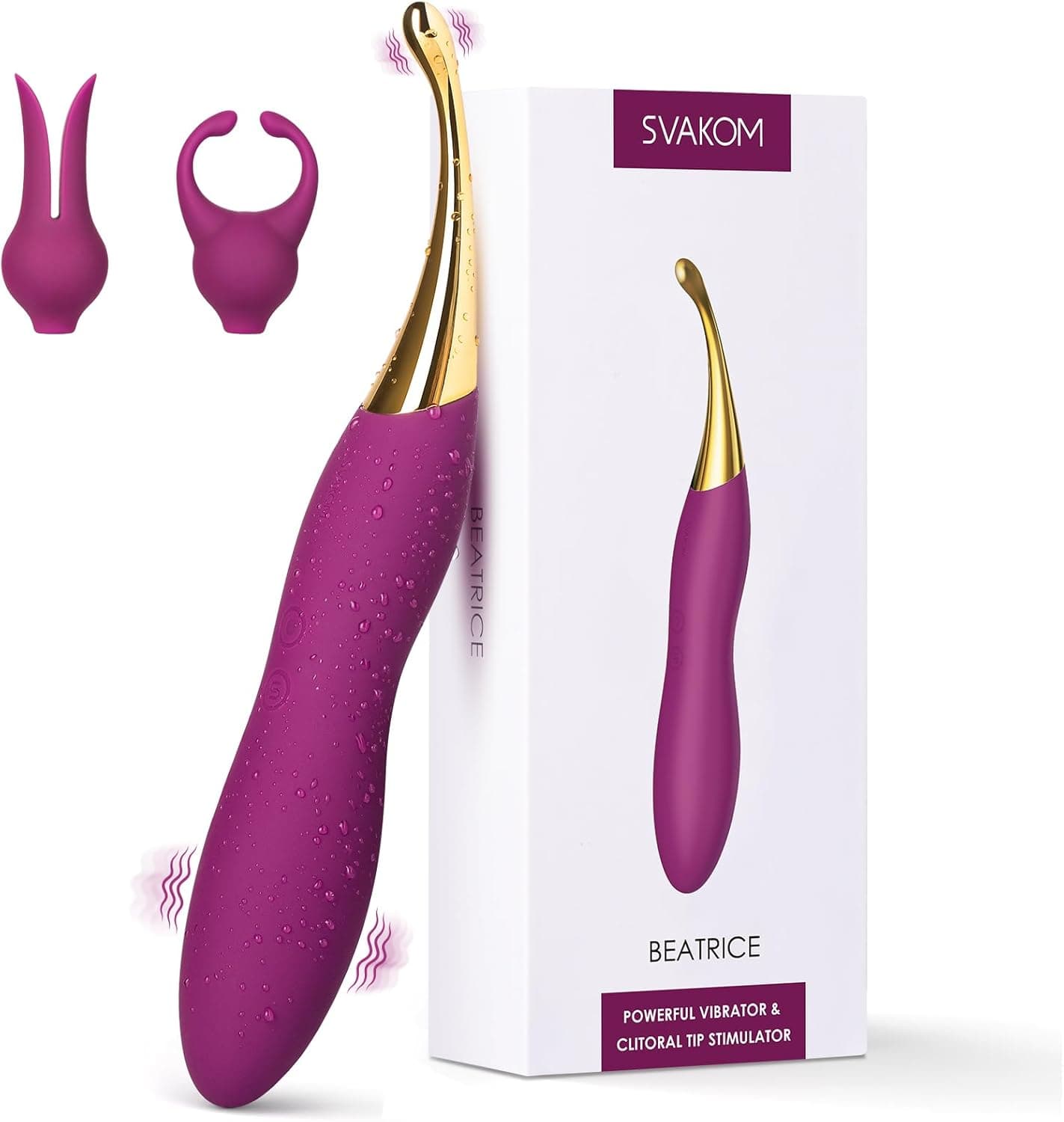 SVAKOM Hochfrequenz Vibration für Frauen, Dildo Vibrator Sex Spielzeug für Die Frau Paare, 10 Vibrationsmodus &amp; 2 Vibratorköpfe, Sexspielzeug Vibratorensets für Frauen Klitoris Stimulator für Sie