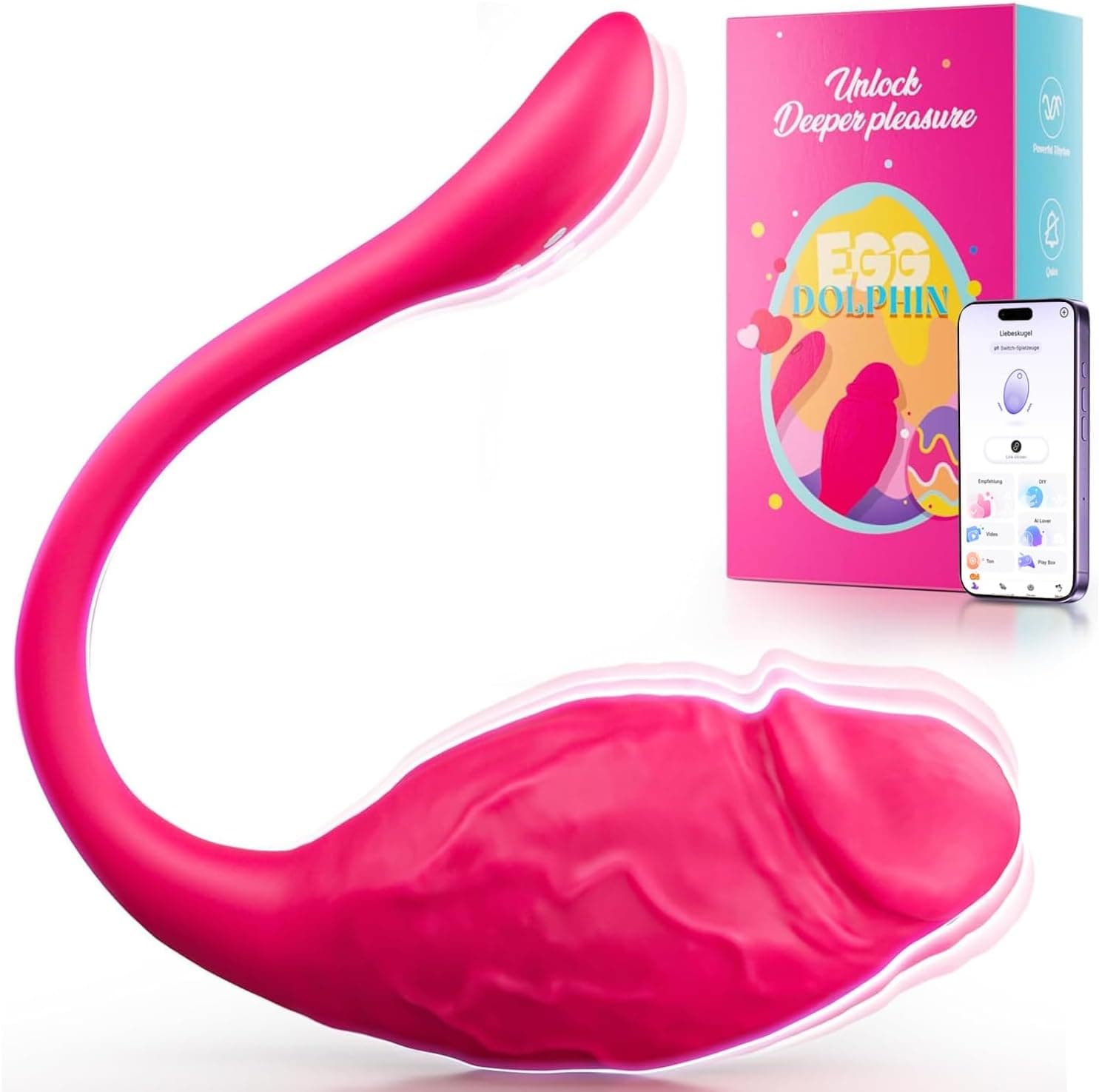 Cacuola Vibrator Sex Spielzeug für die Frau Paare, Verbesserte Vibration für Frauen, Akkulaufzeit Plus 50% Beckenbodentrainer Liebeskugeln für die Frau, Stille Vibratorensets für Frauen Sexspielzeug