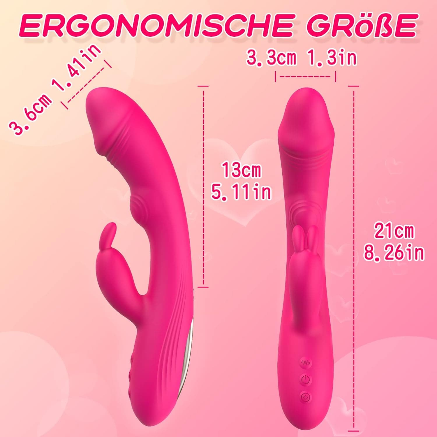 Rabbit Vibratoren für Sie Klitoris und G-punkt Sex Spielzeug für Paare mit 10 Vibrationsmodi&amp;5 Pulsationsmodi Erotik Sex Spielzeug für die Frau, Vibration für Frauen Sexspielzeuge für Paare Sex Dildo