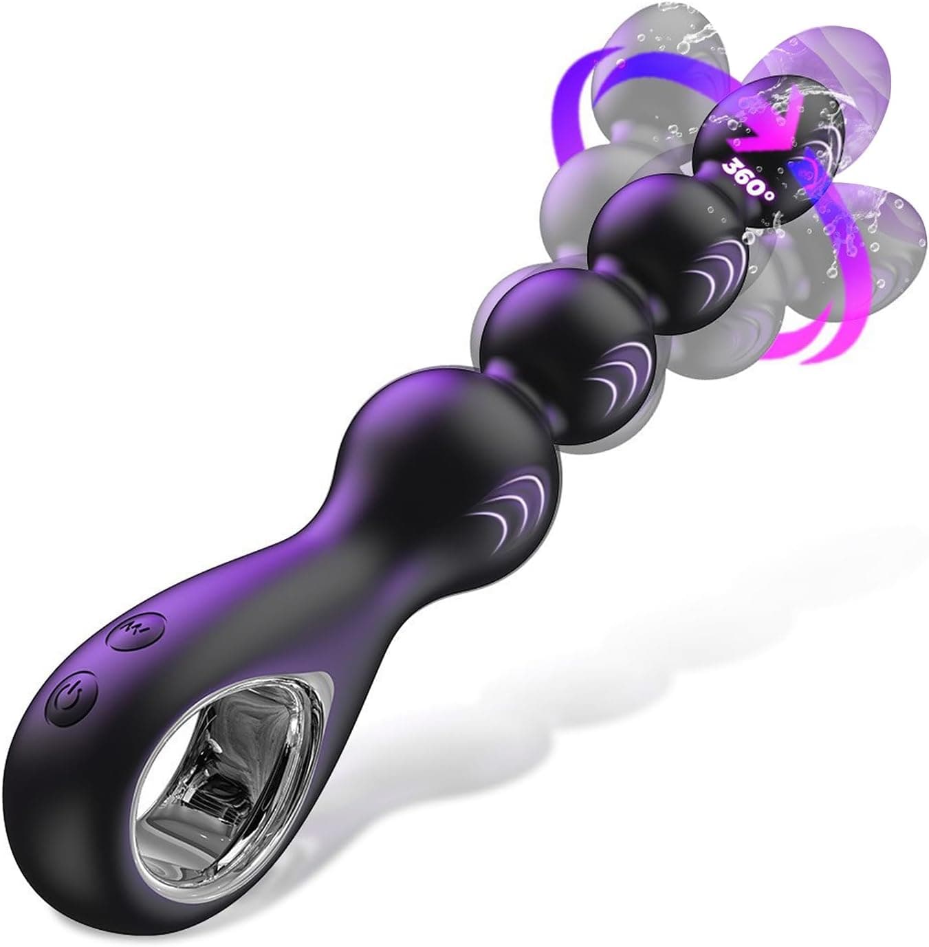 Analvibratoren Prostata Stimulation mit 10 Vibrationsmodi und Schwingen G-Punkt Massage 4 Kugeln Anal Kette Sex Spielzeug für die Manner Analplug Anal Beads Vibratoren für Männer Paare Frauen