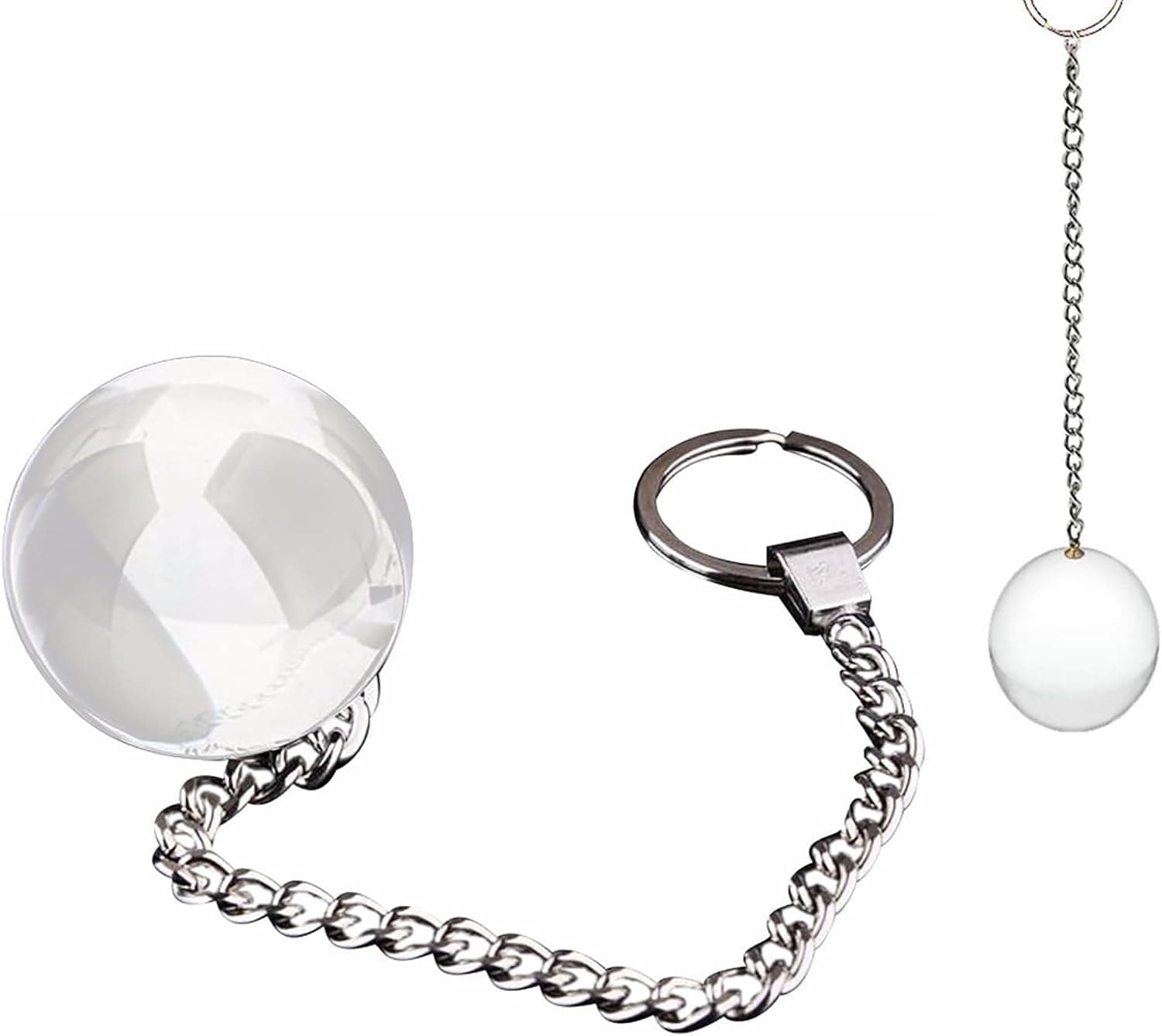 20CM Lange Kette Kristallglasperlen Analperlen Vaginal Kugeln Analkette G-Punkt Anus Dilatator Analkugeln Glas Anal Beads SM Sexspielzeuge für Frauen Männer Paare(40mm)
