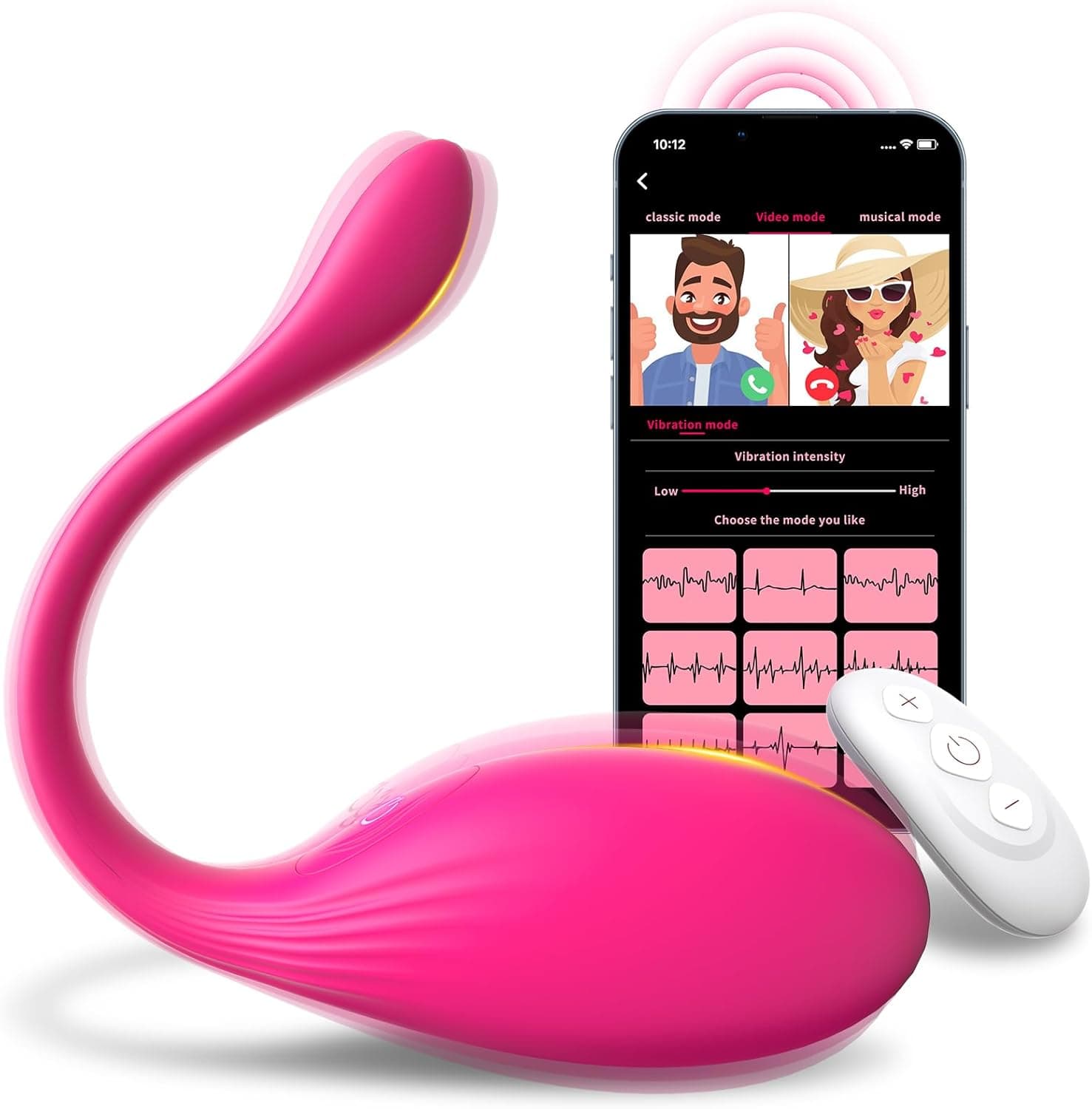 Vibratorensets für Frauen Vibrator, Sex Spielzeug für die Frau Paare, 10 Modi Vibration für Frauen Vibratorstarb Frauen Klitoris G Punkt, Sex Toys Dildo Anal Vibratoren Sexspielzeug mit APP (Pink)