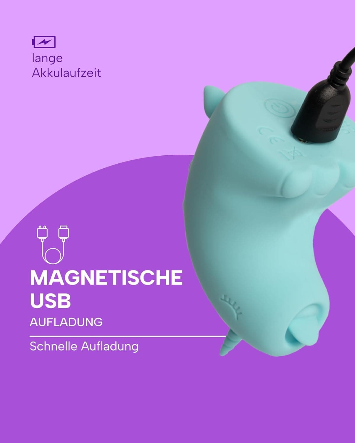 MySecretCase Klitoris Stimulator für Sie Dildo Klein Druckwellenvibrator für Frauen, Zungenvibrator mit 10 Vibrationsmodi, Vibratorensets Für Frauen Klitoris Wasserdichtes Sexspielzeug USB