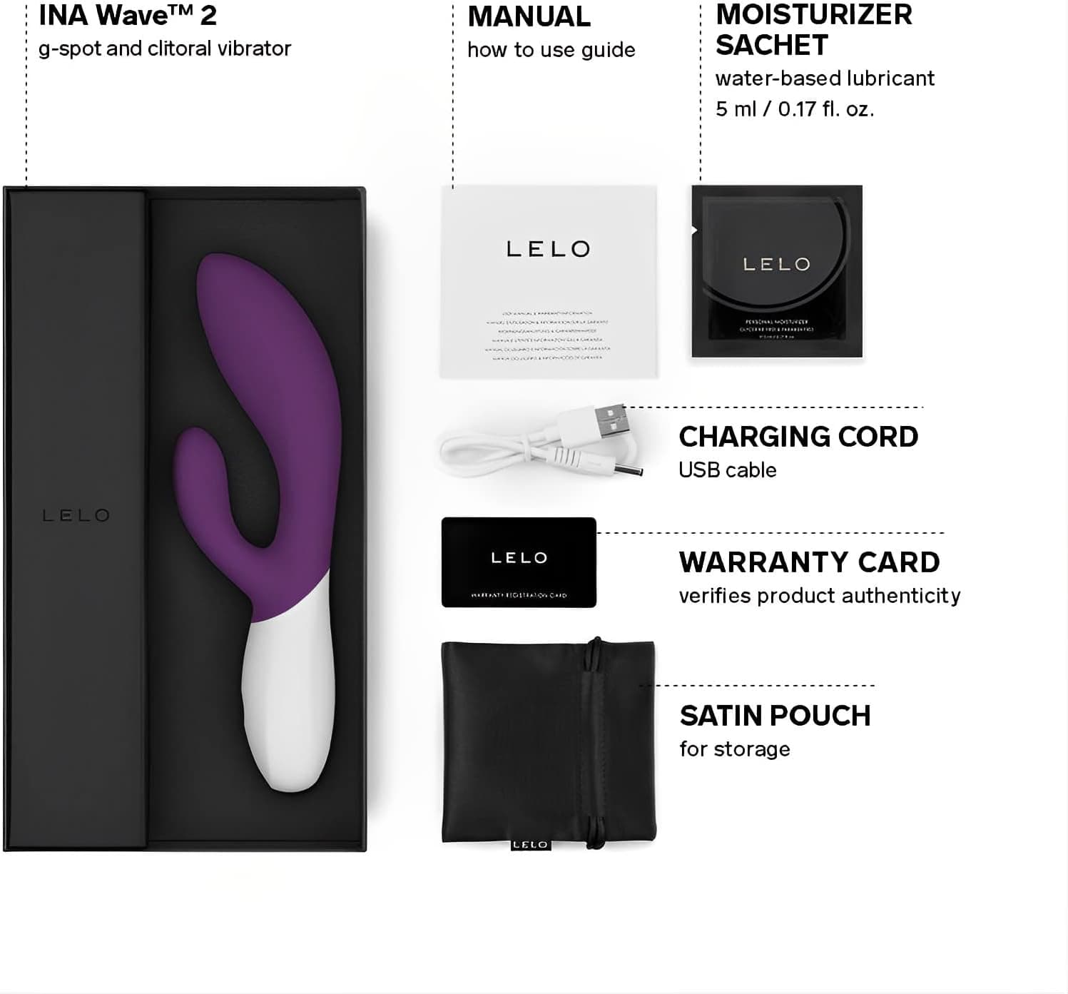 LELO INA Wave 2 Rabbit Vibrator