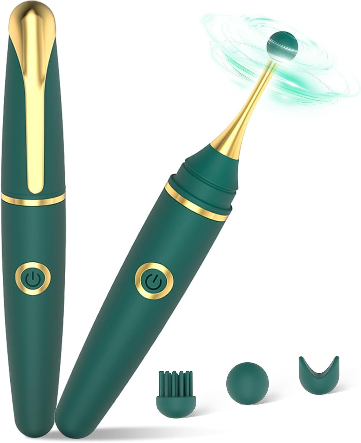 Jinqian Hochfrequenz Vibrator mit 3 Vibratorköpfe Ersetzbar für Sie G Punkt Vibration Klitoris Stimulator Massagestab für Frauen Sex Masturbieren Sex Spielzeug für die Frau