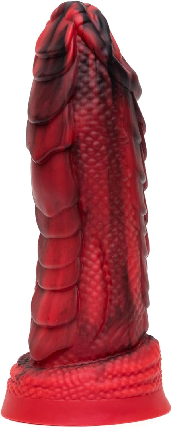 Lovehoney Pleasure Quest Monster Dildo Thick Fantasy Fire Dragon Dildo with Strong Suction Cup 7 Inch Big Girthy Anal To