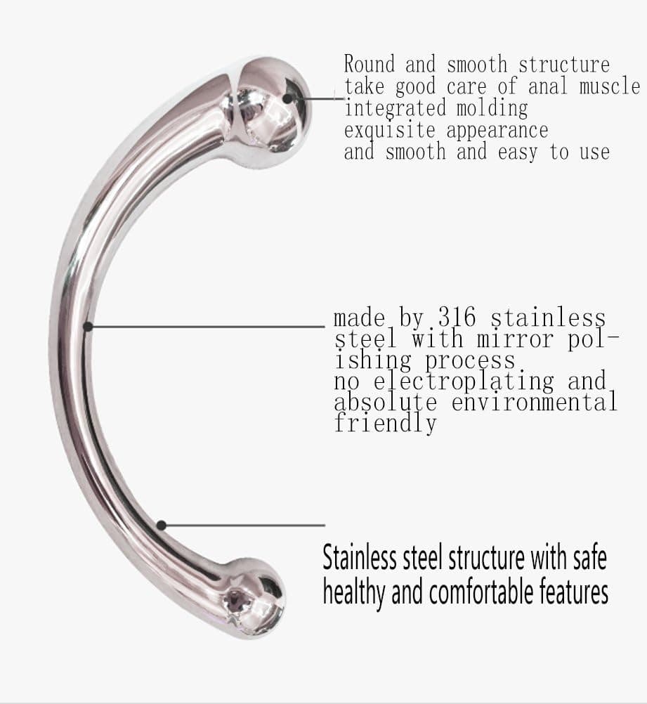 Doppelkopf Dildo Analplug Metall Buttplug G-Punkt Stimulator Vagina Analdildo Erotik Sexspielzeug für Männer und Frauen 680G