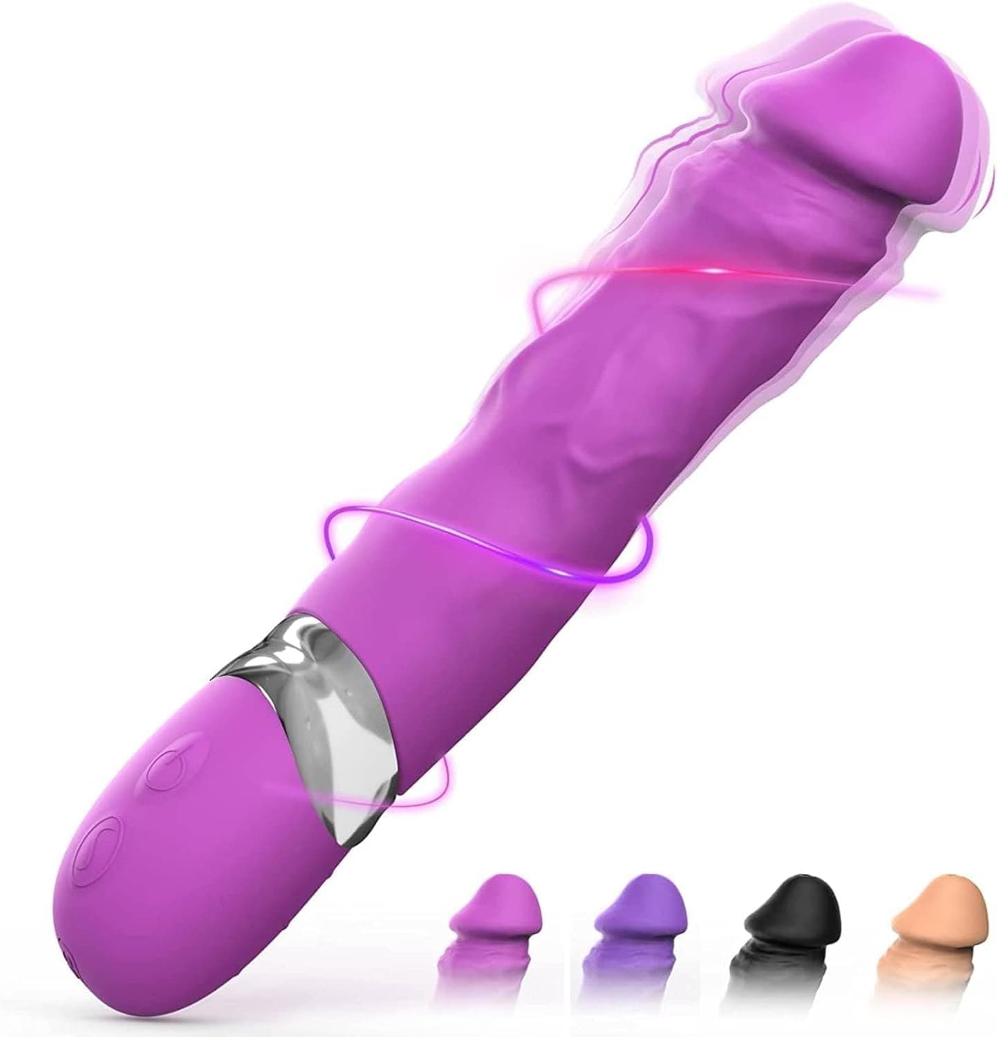 Realistische Vibratoren für sie Klitoris und G-Punkt, Silikon AV Dildo Vibrator mit 7 Vibrationsmodi, Sex Spielzeug für die Frau Massagestab Stimulation Wasserdicht, Sexspielzeug für Frauen und Paare