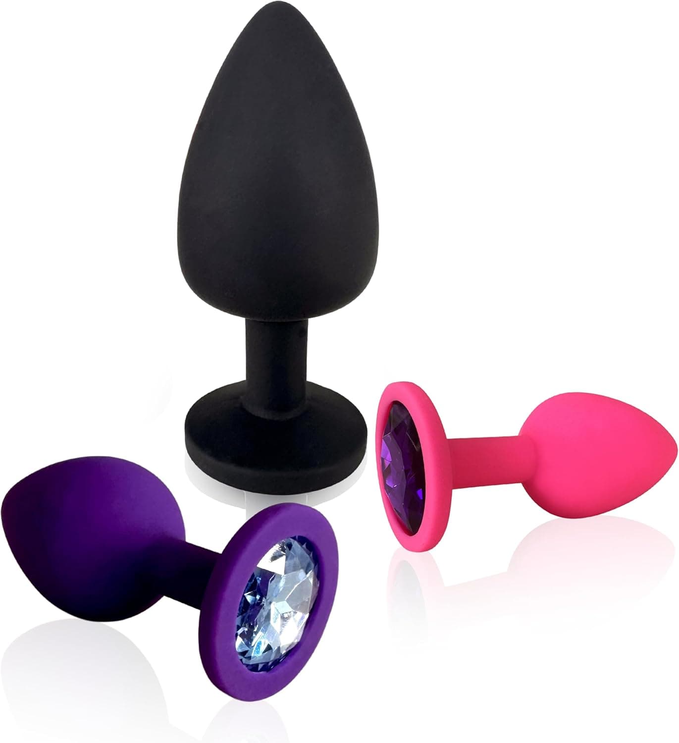 3x Anal Plug Silikon, Sex Spielzeug für Paare, Männer &amp; Frauen, Butt Plug, Analplug, Sex Toys, Analdildo