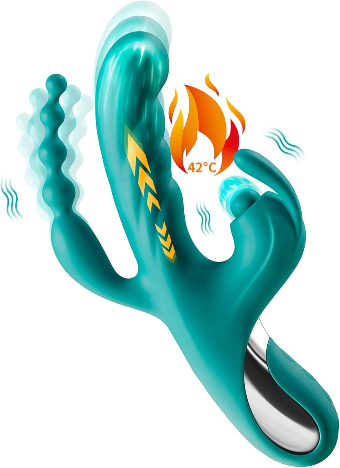 G-Punkt Rabbit Vibrator - 3 in 1 Anal Dildo Sex Toys mit 5 * 10 * 7 Thrust Vibrationsmodi Vibratorensets für Frauen, Silikon Vibratoren Dildos Klitoris Stimulator Erotik Sex Spielzeug für die Paare