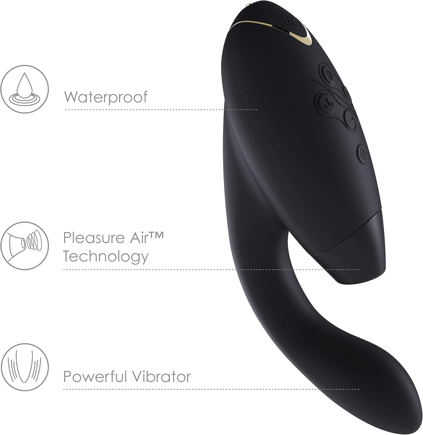 Womanizer InsideOut Klitoris-Sauger Vibrator für Frauen - Stimulator für Klitoris mit Stoßfunktion für sie - Rabbit Vibrator mit 12 Intensitätsstufen