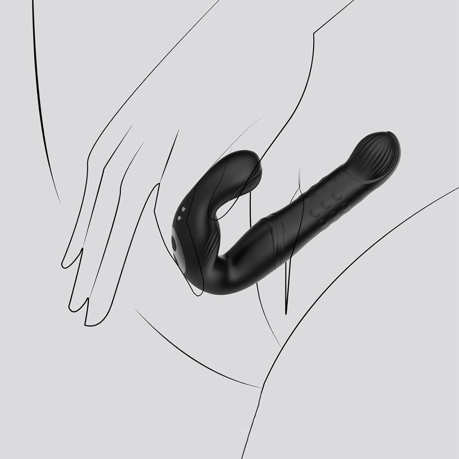 Jinqian Analplug Vibrator für männer Analvibrator mit Stoßfunktion und 10 Vibrationsmodi Anal Plug für Männer Prostata Stimulation Massager Sexspielzeug für Männer mit Fernbedienung