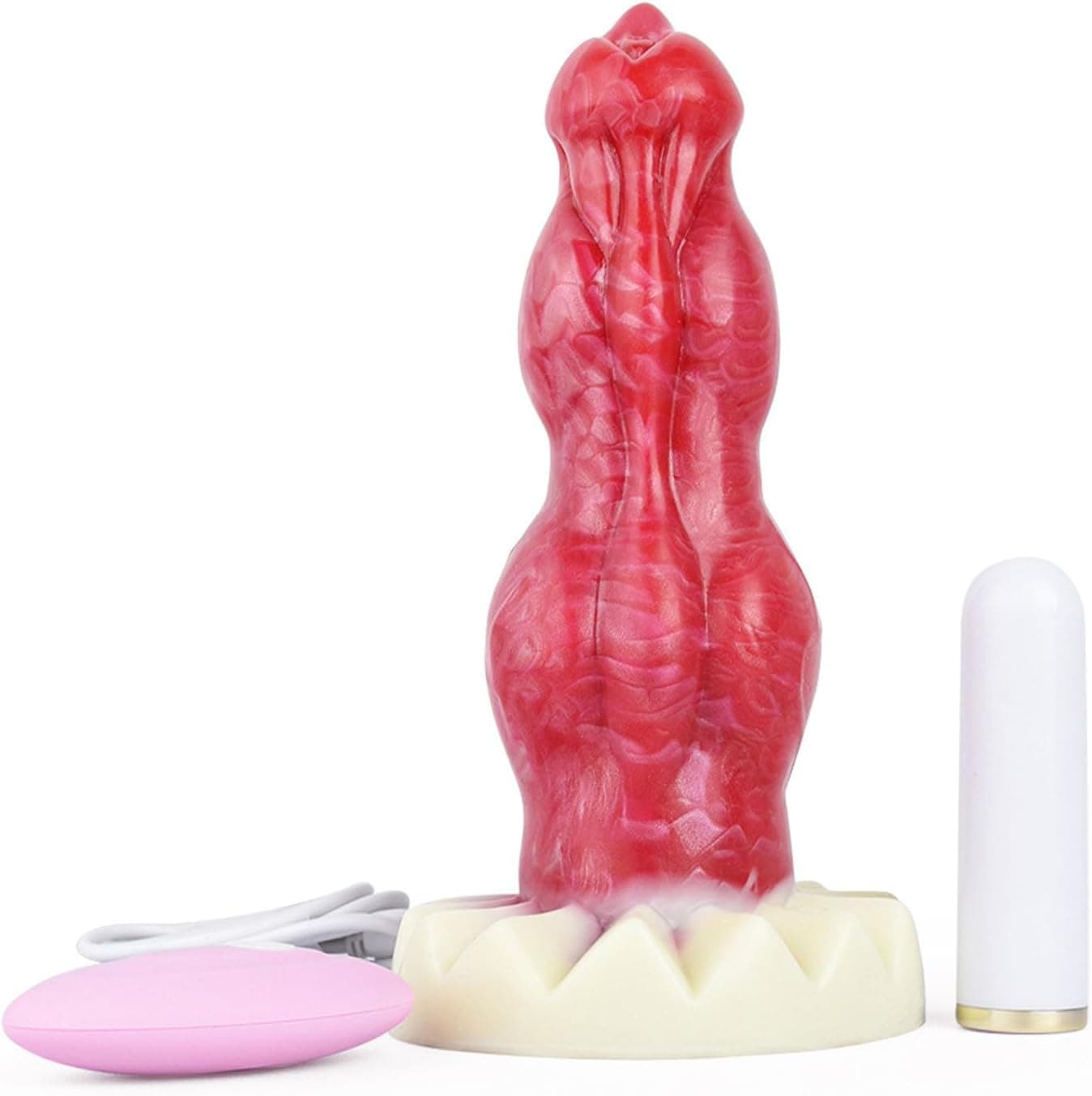 Anal Dildo Monster Dildo Vibratoren mit 10 Vibrationsmodi – Starkes Sex Spielzeug für Männer Frauen Knot Dildo Fantasy Dildo Analdildos G-Punkt &amp; Prostata stimulation Männer