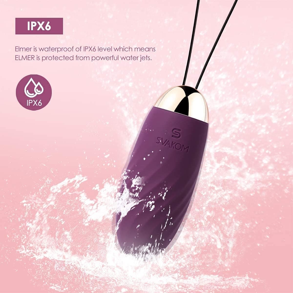 Deluxe Vibrator Vibro Ei mit Fernsteuerung, Vibratorensets Vibration für Frauen Klitoris G-Punkt, Analvibrator Dildo Sex Toys mit 26 Modi, SVAKOM Sex Spielzeug für die Frau Paare, Erotik Sexspielzeug