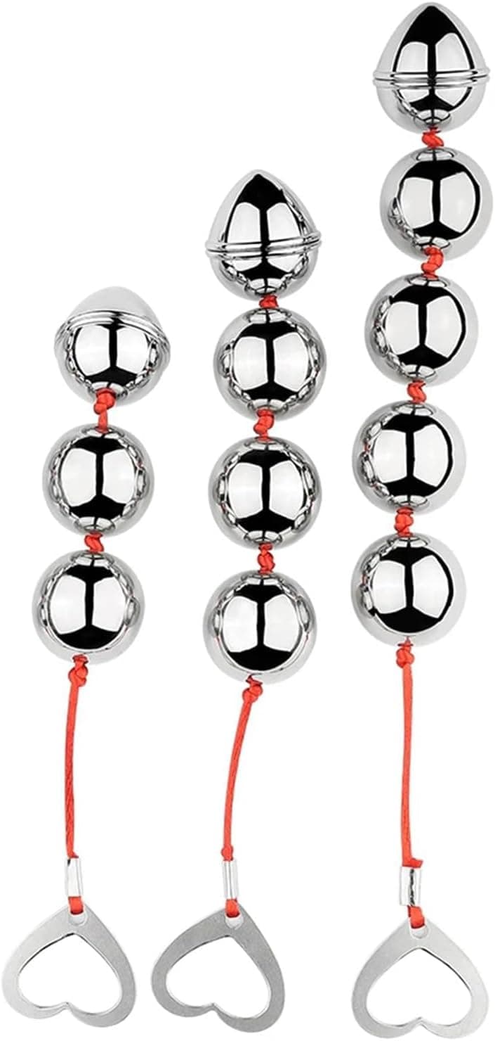 Metall Analkugeln Anal Kette Anal Beads mit Kugel und Ziehring Analperlen Vaginal G-Punkt Stimulation Homosexuell Masturbation ButtPlug Analplug SexspielzeugfürMännerFrauen Paare(3+4+5Kugeln)