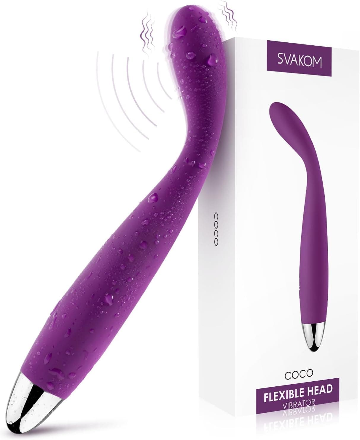 SVAKOM COCO Vibratoren für Sie,8 Sekunden zum Orgasmus,Dildo Erotik Sexspielzeug für Paare und Frauen,Vibrator mit Stoßfunktion,Klitoris G-Punkt Stimulator,Analvibrator