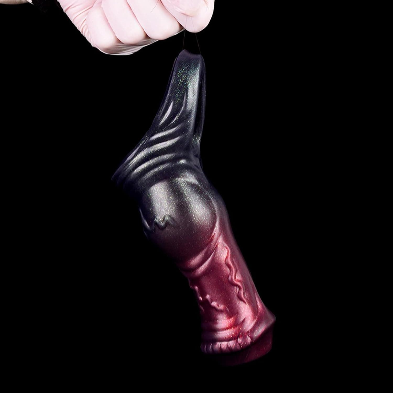 Silikon Penishülle Penis Sleeve Realistischer Pferd Dildo mit Hodenring Dicker Tier Horse Penis Hülle Penisverlängerung Extender Erweiterung Herren Penismanschetten Sexspielzeug Für Männer