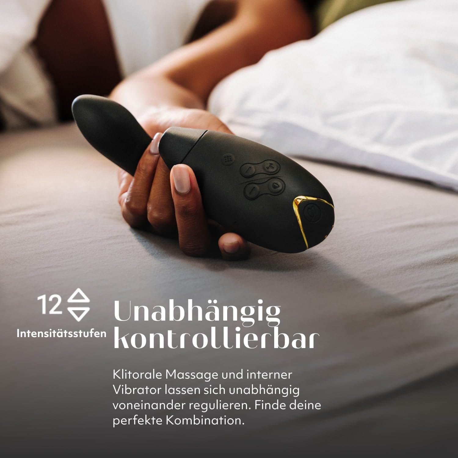 Womanizer InsideOut Klitoris-Sauger Vibrator für Frauen - Stimulator für Klitoris mit Stoßfunktion für sie - Rabbit Vibrator mit 12 Intensitätsstufen