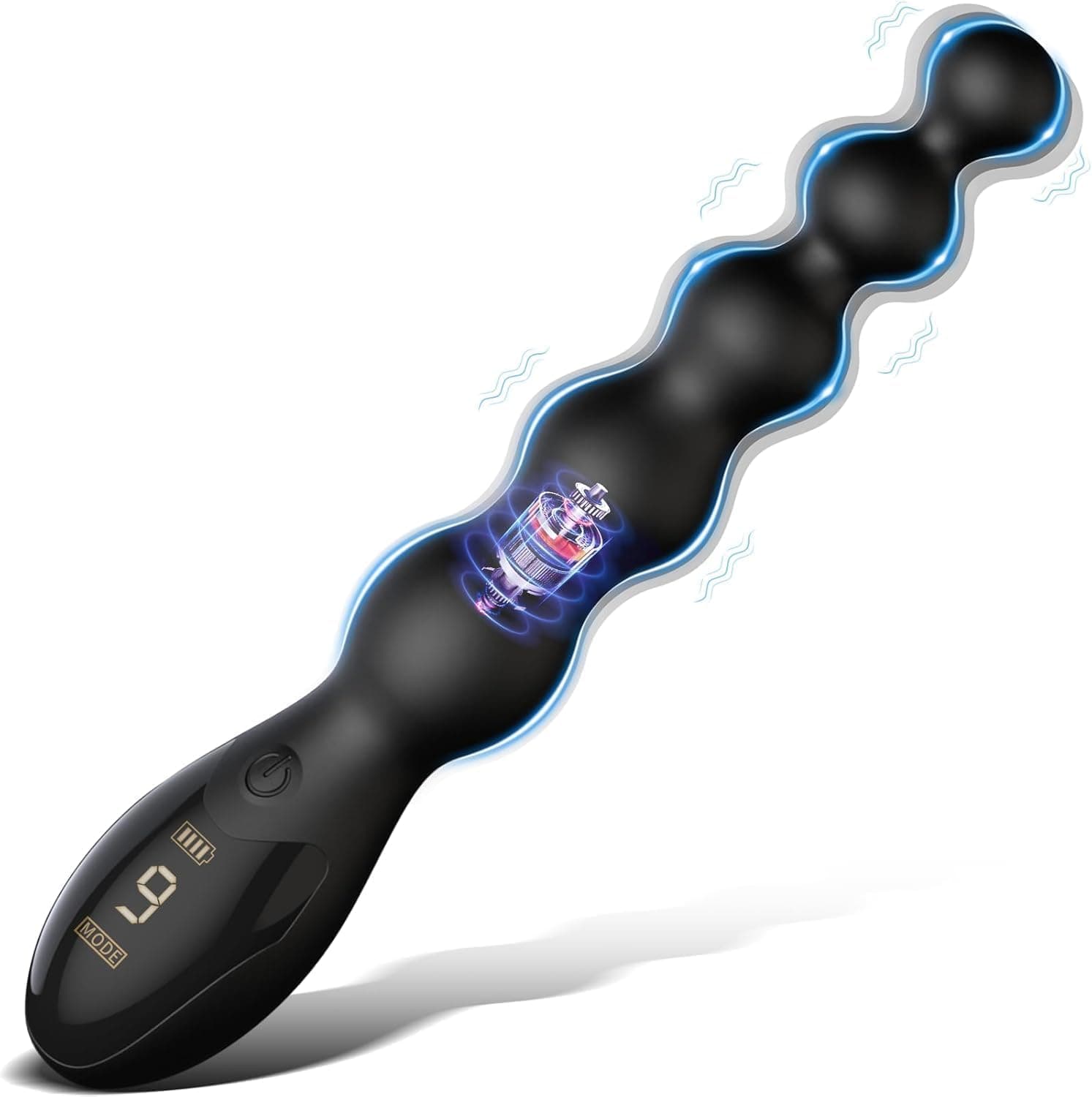 Analkugeln Vibrierender Buttplug - Sexspielzeug für Männer Prostata-Massagegerät Analspielzeug, Spielzeug für Erwachsene Analplugs Vibratoren Graduiertes &amp; Display-Design mit 9 Vibrationsmodi