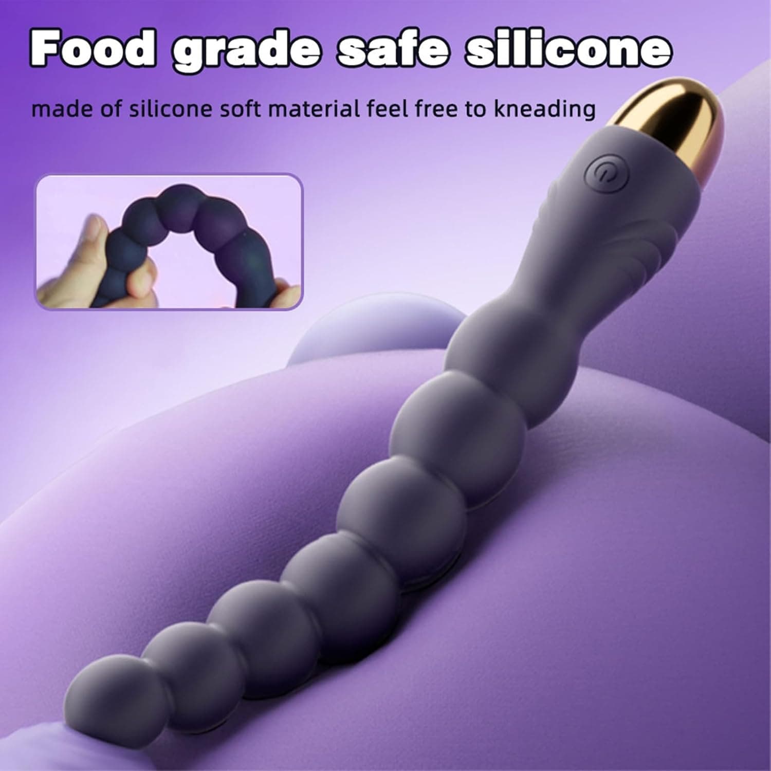 Analvibrator Prostata Stimulator Silikon Analperlen Analplug mit 10 vibrationsmodi, Buttplug Anal Plug Analkugeln Anal Dildo Vibratoren Stimulator Sexspielzeug für Männer und Frauen