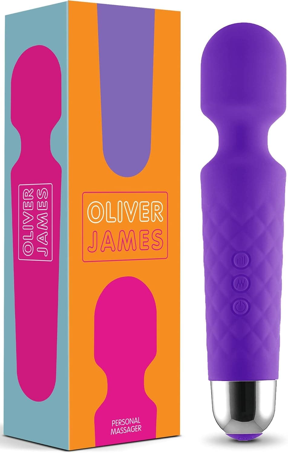 Vibrator für Frauen - Leises &amp; Leistungsstark mit 20 Vibrationsmodi &amp; 8 Geschwindigkeitsstufen, Duschfeste Vibration für Frauen, Sex Toys von Oliver James (Pastellblau)