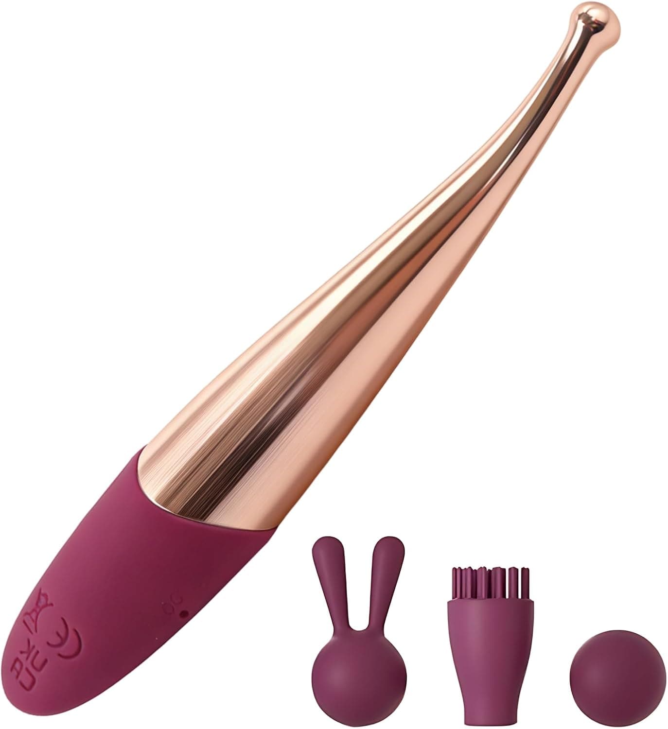 Vibration für Frauen 4 IN 1 Vibrator Massagestab Massager,Elektrischer Handheld Kabelloses Handmassagegerät,Clitoral stimulation,Stab-Massager aus Weiches Silikon mit 7 Different Vibration