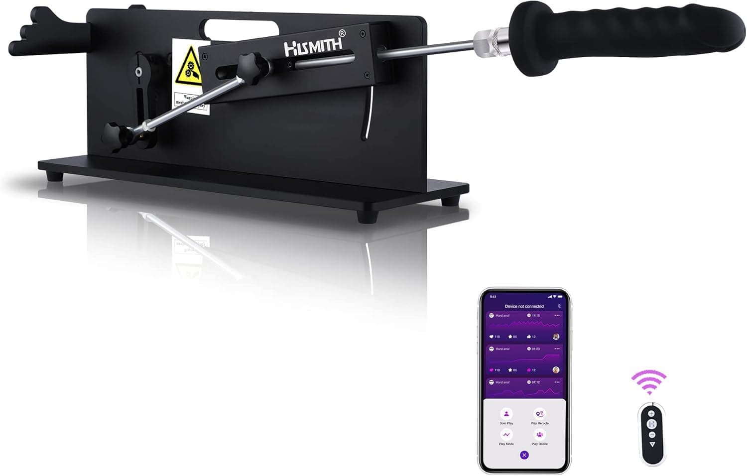 Hismith Table Top 2.0 Pro - Premium Sex Machine with APP/Remote/Wire 3 in 1 Control, Love Machine with KlicLok System