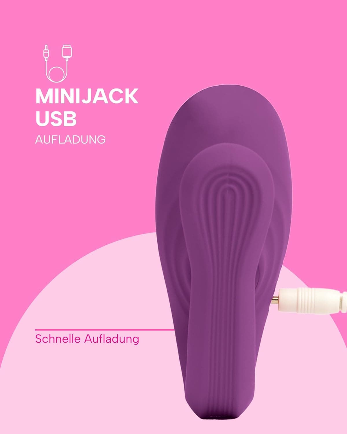MySecretCase Vibrator mit Fernbedienung Vibratorensets für Frauen Klitoris 7 Vibrationsmodi 7 Druckmodi C-Form Klitoris Stimulator &amp; G Punkt Vibration für Frauen Leises Sexspielzeug aus Silikon