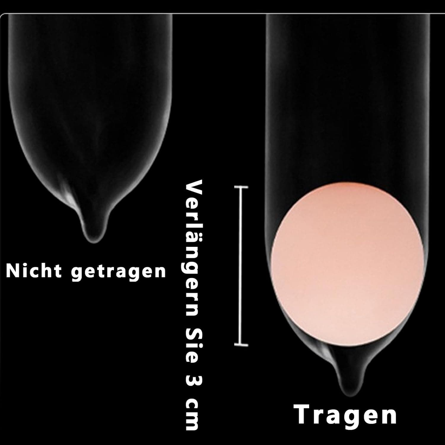 Penisverlängerung Gross Penishülle Extension, Penisverlängerung Penies.Verlängerung 20cm Toys Men für Sex Penismanschette Verwendet für Länger Sex Durchhalten Männer Sleeves 6-Teiliges Set