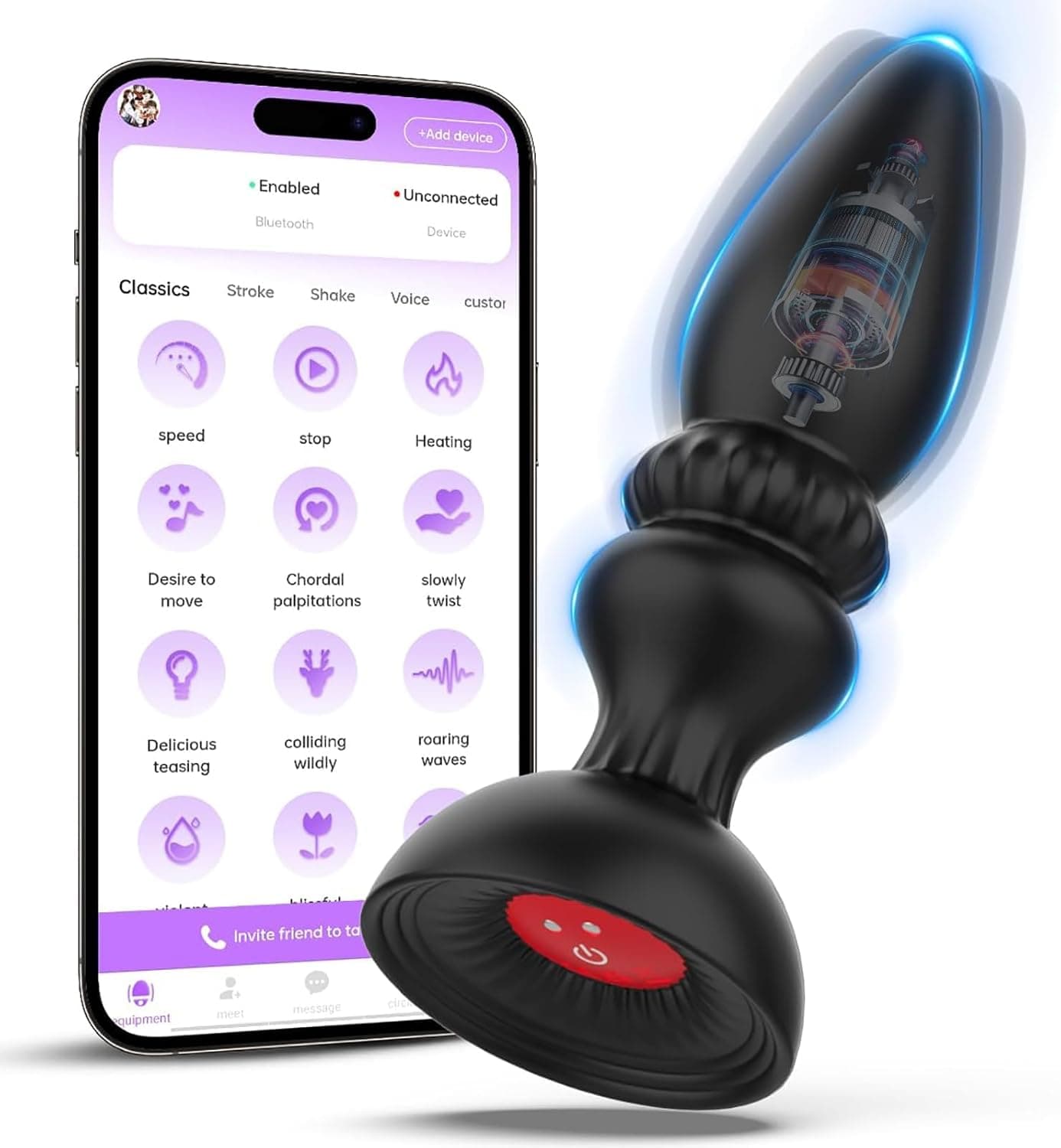 Analvibrator Prostata Stimulation Männer Analplug Sexspielzeug mit 10 Vibrationsmodi APP Fernbedienung Anal Plug Vibratoren Analdildo Buttplug Analkugeln Vibrator Sex Spielzeug für Männer