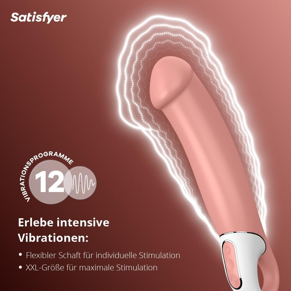 Satisfyer G-Punkt-Vibrator Vibes Master | Dildo &amp; Vibrator für die Frau | Leise und starke Klitoris-Stimulation | Erotisches Sex-Spielzeug | Stimulator für Sie | Wasserdichtes (IPX7) Sex-Toy