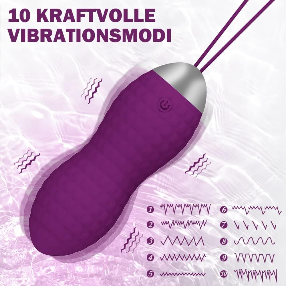 Liebeskugeln Vibration, Allmay Wasserdicht Bullet-Vibratoren, G punkt und Klitoris Stimulation Sexspielzeug Bullet Vibrator mit Drahtlose Fernbedienung, 10 Vibrationsmodi für Frauen, Paar