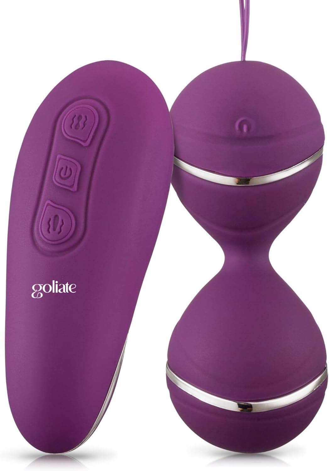 Goliate Dalia 3er Liebeskugeln Set für Sie, Beckenboden-Training für Frauen, Stimulator für Klitoris, Bullet-Vibratoren, Sexspielzeug mit Fernbedienung, Silikon