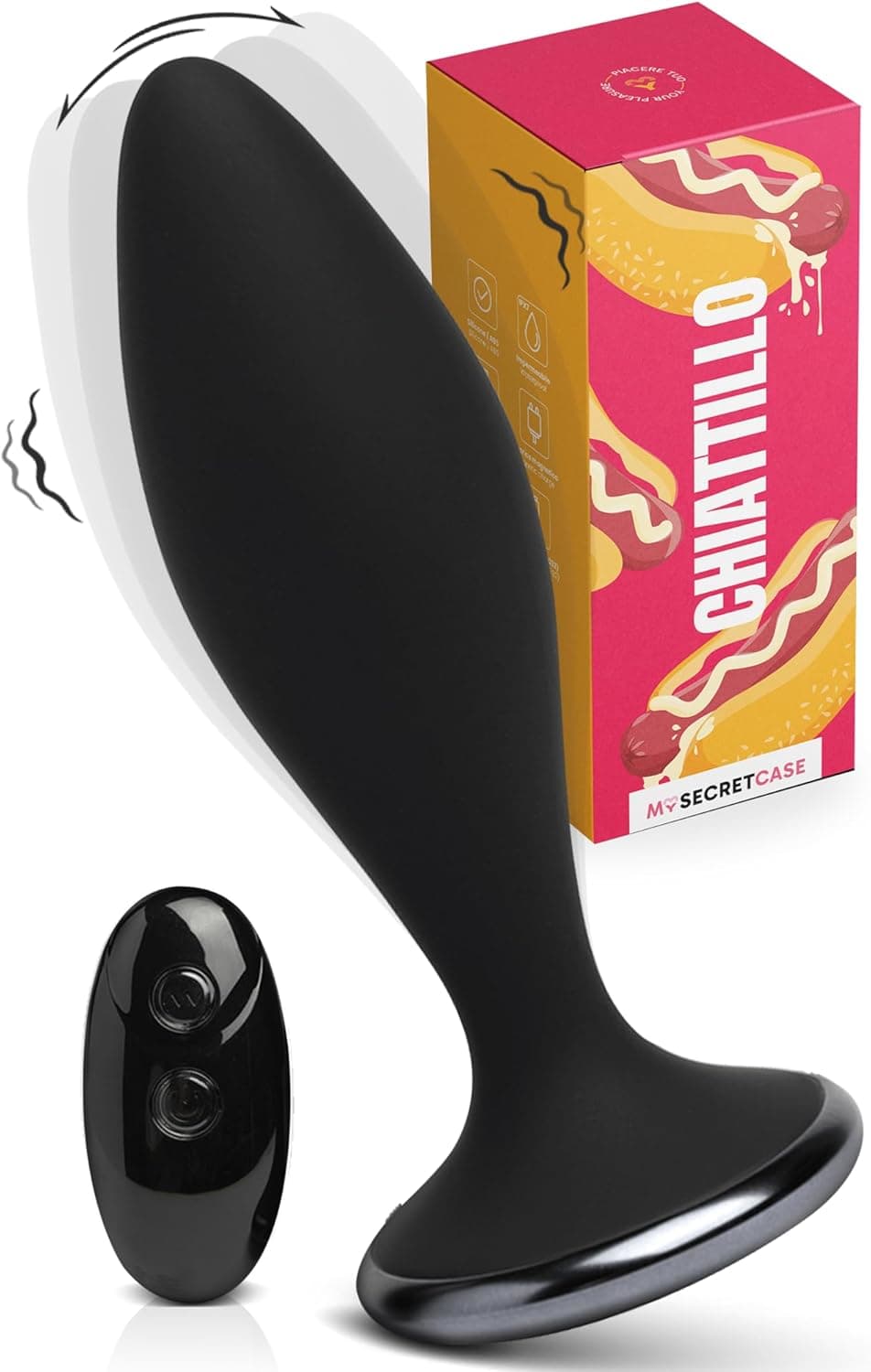 MySecretCase Analplug# Für Männer und Frauen Vibrator mit Fernbedienung Buttplug für Männer 10 Vibrationsmodi Anal Vibrator Analplug USB Wiederaufladbar Analdehner Plug Für Frauen Sex Sexspielzeug