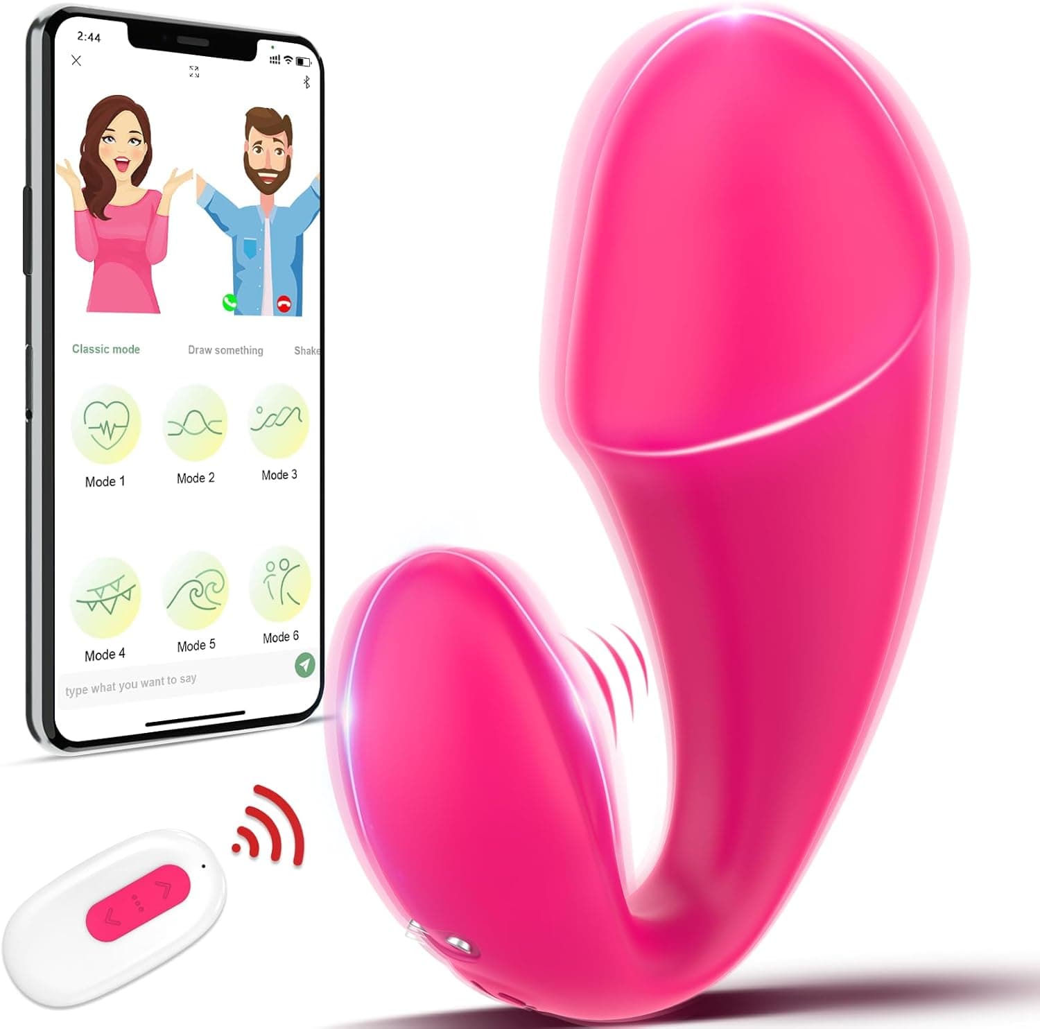 Vibrator Sex Spielzeug für die Frau Paare mit 10 Vibrationsmodi, Erotisches Sexspielzeug Vibration für Frauen mit APP, Sex Toys Vibratorstarb Klitoris Stimulator Dildo Vibratoren leise