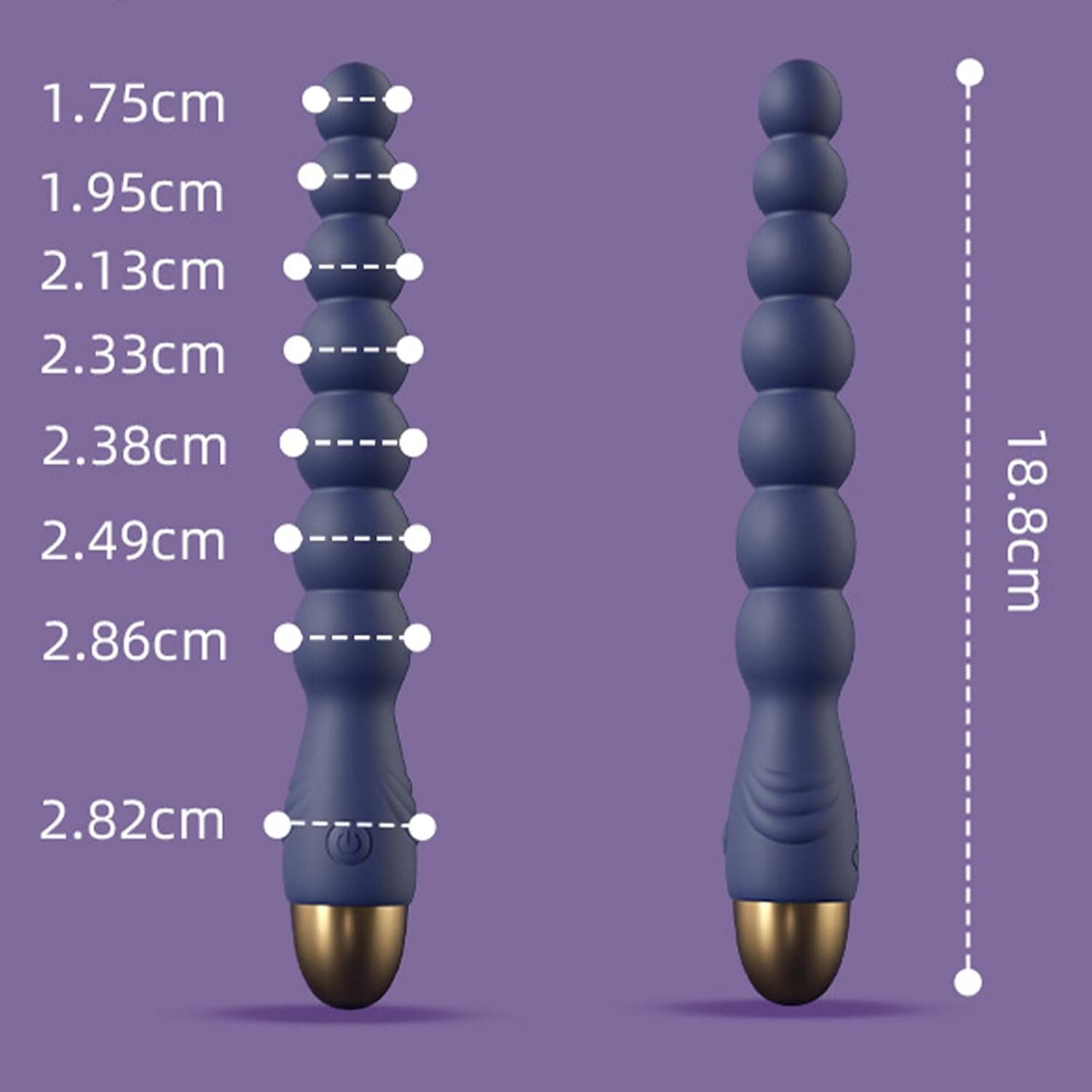 Analvibrator Prostata Stimulator Silikon Analperlen Analplug mit 10 vibrationsmodi, Buttplug Anal Plug Analkugeln Anal Dildo Vibratoren Stimulator Sexspielzeug für Männer und Frauen